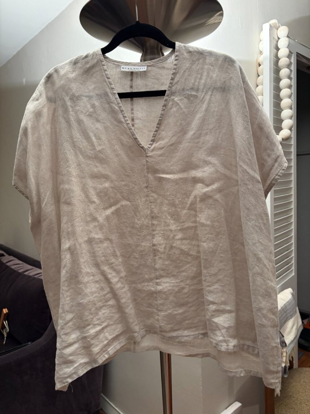 Bryn Walker V-neck Linen top